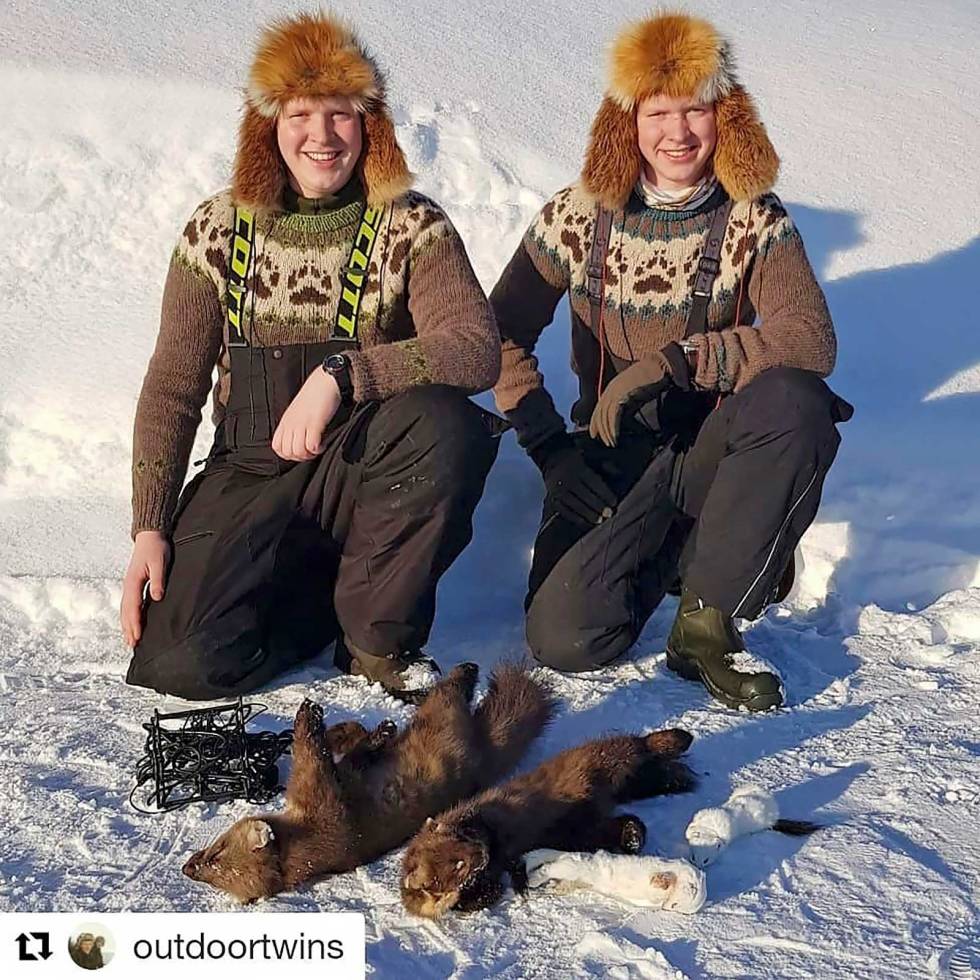 @outdoortwins: Fangstlinja har levert så langt i sesongen. Har blitt tre mår og to røyskatter. Den største måren veide 1800 gram. #vinter #mår #røyskatt #marten outdoortwins