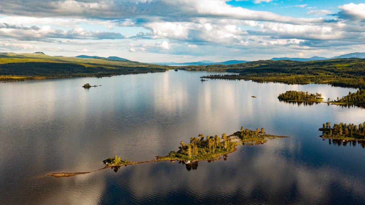 PERLE: På denne lille og vakre øya på grensen, tilbrakte jeg alene, trodde jeg. Jeg fikk et fascinerende møte med bjørn- på avstand. Foto: Hallvard Smestad padling torrön