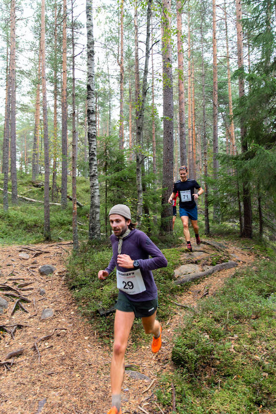 patrick stangbye BYE: En av Oslos sterkeste ultraløpere, Patrick Stangbye stikker avgårde i front. Foto: Tåsen-tier´n