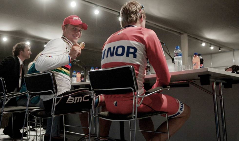 Suveren: VM-gullet var den største prestasjonen i årene Gilbert kjørte for BMC. Han var en av fire verdensmestere som underpresterte i det amerikanske laget. Foto: Kristof Ramon. Philippe-Gilbert-4