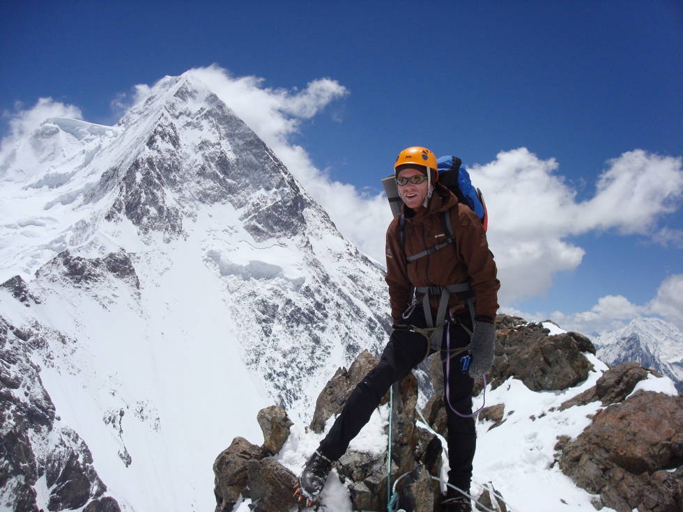 Øystein Stangeland ved K2 i 2008. Foto: Lars Nessa Picture 411