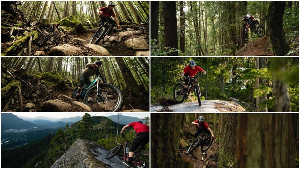 UVØREN BRUK: Bontrager sendte oss disse bilde for å illustrere tiltenkt bruk for Line 30-hjulene. Action-bilder Bontrager Line 30