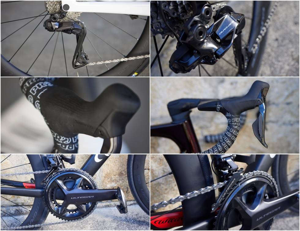 NESTEN IDENTISK: Nye Ultegra 8200 er akkurat som Dura Ace svart i utførelsen. Foto: Irmo Keizer/Shimano Shimano Ultegra 2022