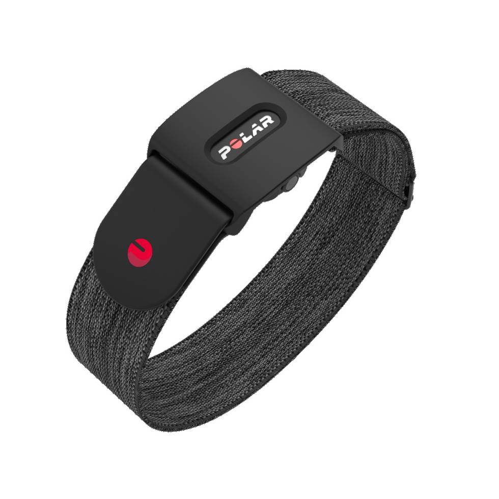 ARMBÅND: Polar-sensoren kan festes i et armbånd, eller i strikken til svømmebrillene. Foto: Polar Polar Verity Sense
