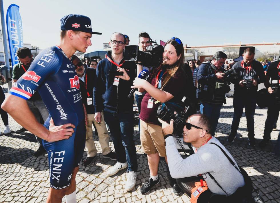 TIL START? Mathieu van der Poel skal trolig også kjøre Belgias første proffritt etter koronapausen. Foto: Cor Vos. mathieu van der poel