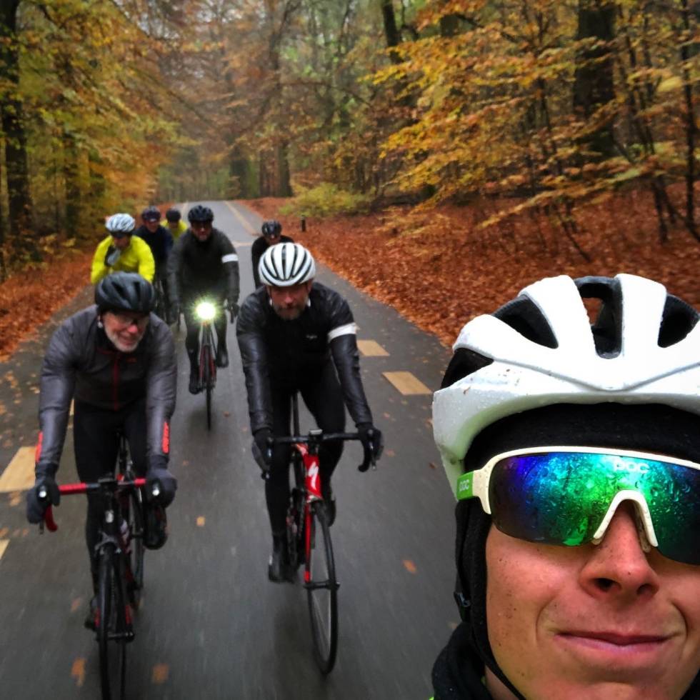 SMIL: God stemning på tur med Rapha Ride. (Foto: Jonas Orset) Rapha-club-ride-copenhagen 6