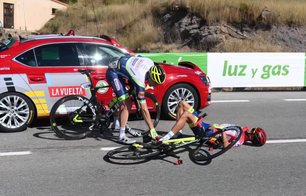 VELTET: Rein Taaramäe var i bakken på den fjerde etappen. Foto: Cor Vos rein taaramae, vuelta a espana