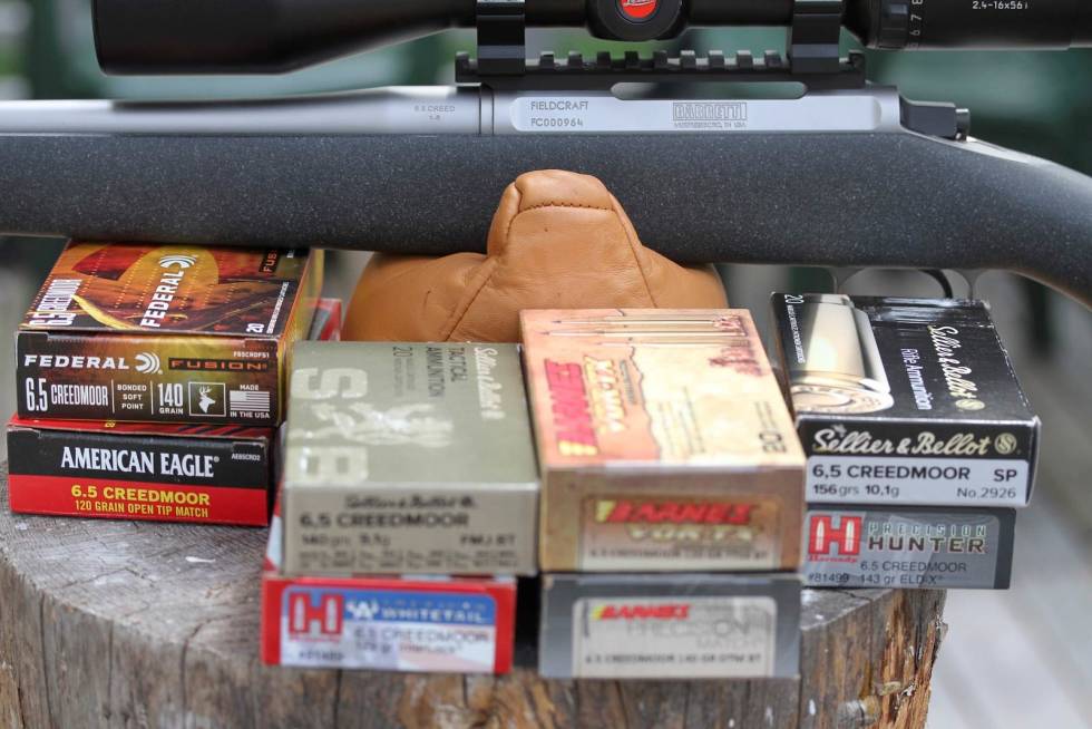 Godt for langtraverne: Barrett Fieldcraft kunne by på høy presisjon i 6,5 Creedmoor. Det er en lett rifle for jegere som går mye. Rifleammunisjon-creedmoor-7