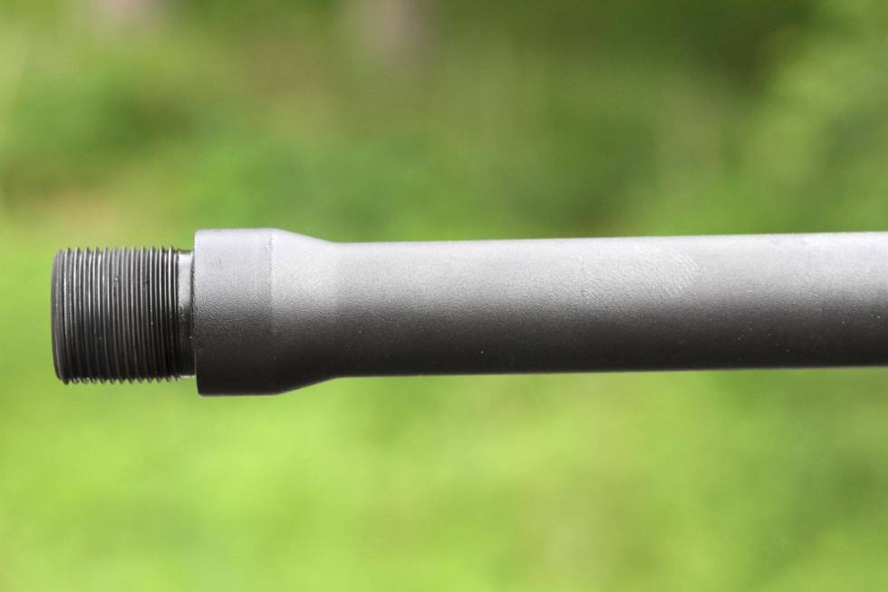 Kreativt løp: Kuiu ser unektelig litt spesiell ut med løpet som utvider seg framover mot munningen. Riflenyhet-Test-Remington-Seven-Kuiu-5