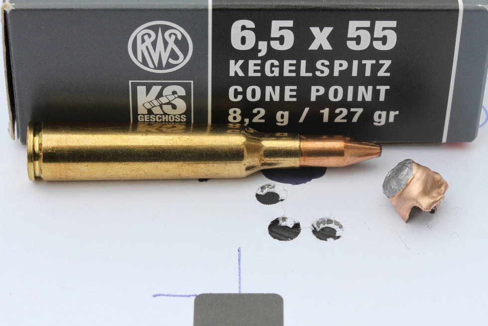 Ingen kjøttjeger: RWS Kegelspitz har rask og eksplosiv ekspansjon, men er ikke den snilleste kulen med kjøttet. Riflepatroner-RWS-8
