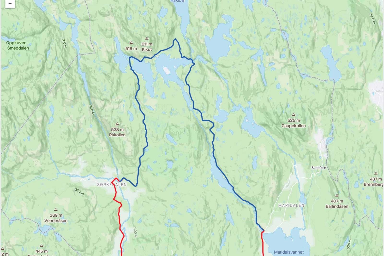 POPULÆR RUNDE: Ring 4 i Oslo er en populær tur- og treningsrunde for syklister. Skjermdump: Strava ring 4 oslo