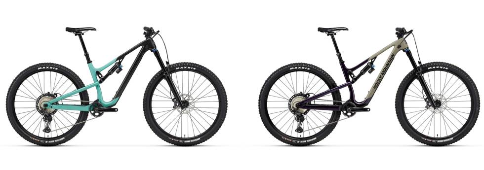 TO FARGER: Rocky Mountain Instinct Carbon 70 kommer i for forskjellige fargetemaer i 2021. rocky mountain instinct carbon 70 2021 farger test