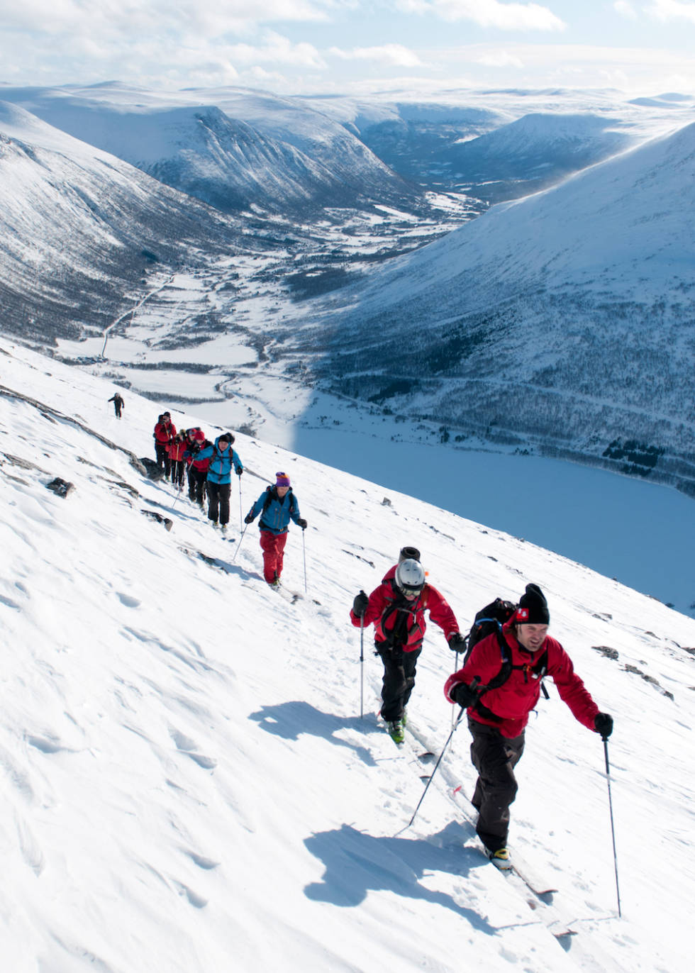 Oppstigning mot Okla. Foto: Martin I. Dalen/Toppturer i Norge Topptur Oppdal Norge