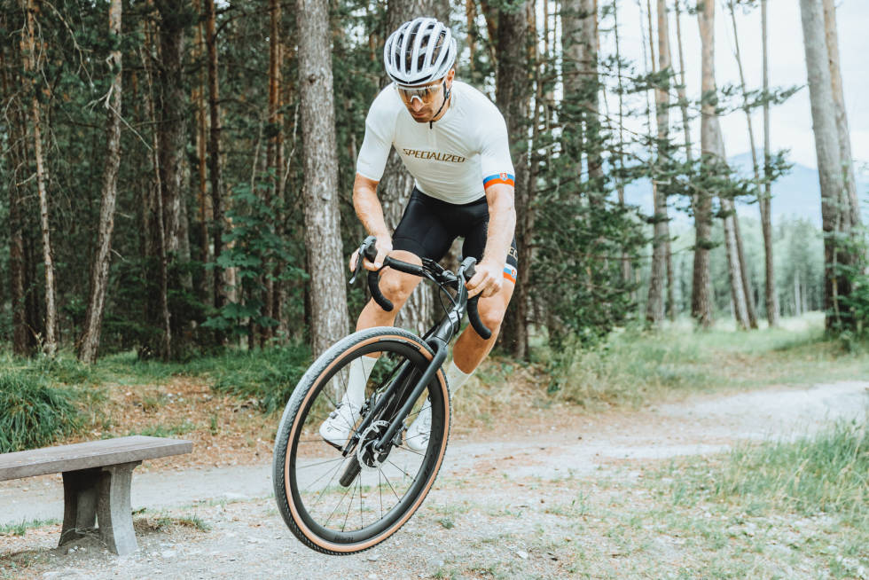SAGANS LEKETØY: Peter Sagan er begeistret for Specializeds nye gravelsykkel. Specialized Crux 2022