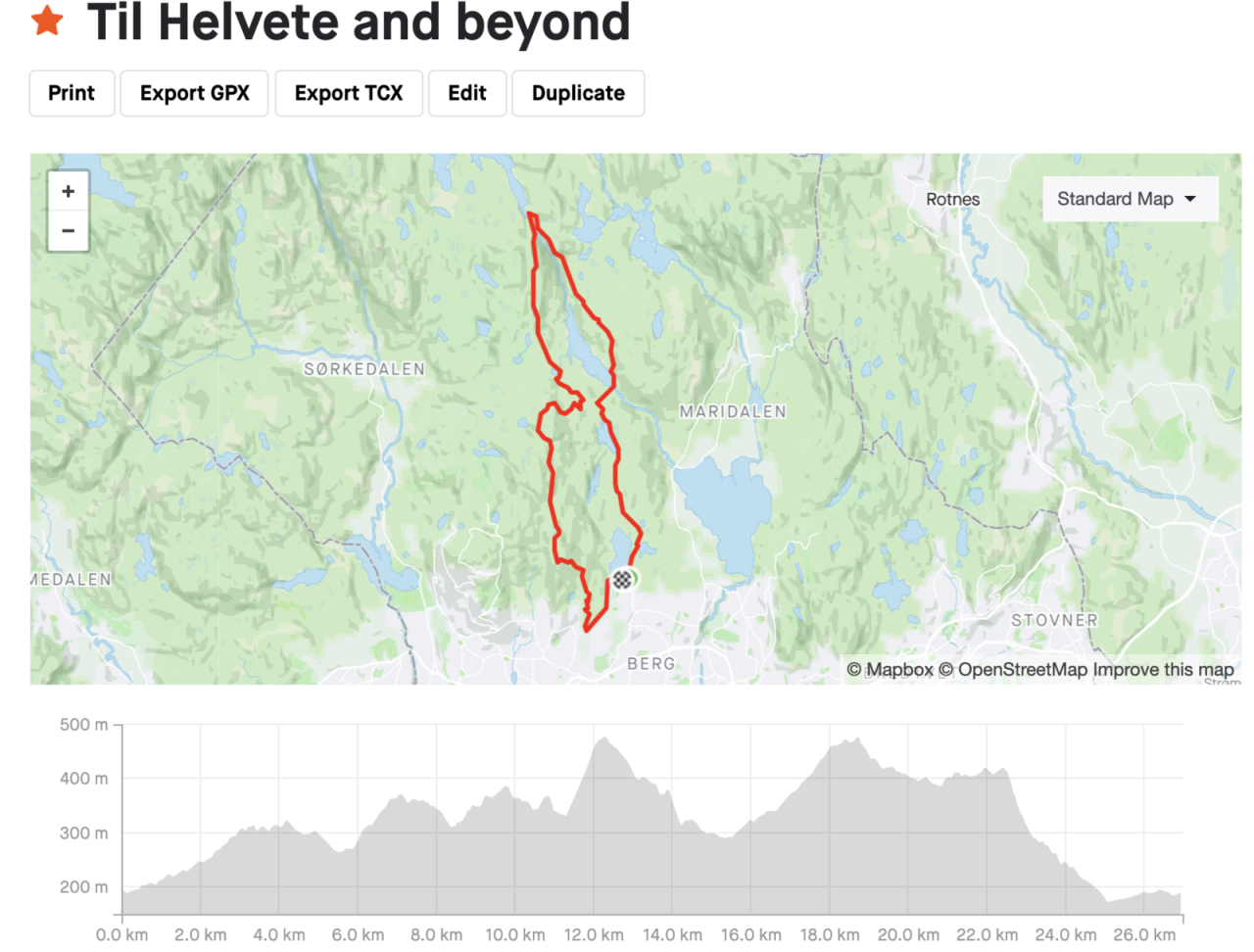 LANGTUR: I Nordmarka er det mange høydemeter å leke med. Bunghole - Kamphaug - Helvete - Vindernhøgda - Vettakollen