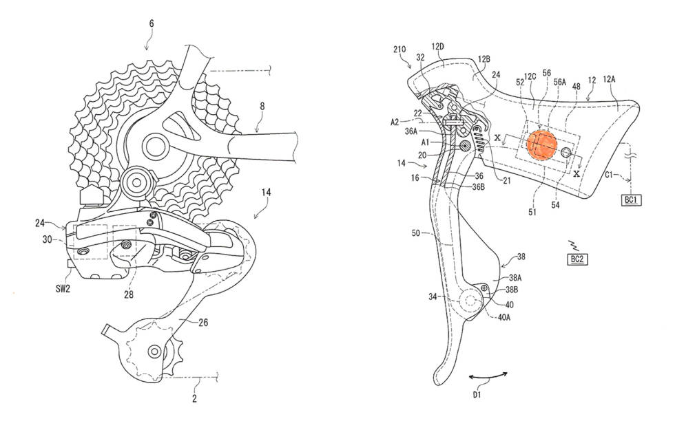 TRÅDLØSE HENDLER: De nye Di2-hendlene vil kommunisere trådløst med girskifterne. shimano-12delt-1-2