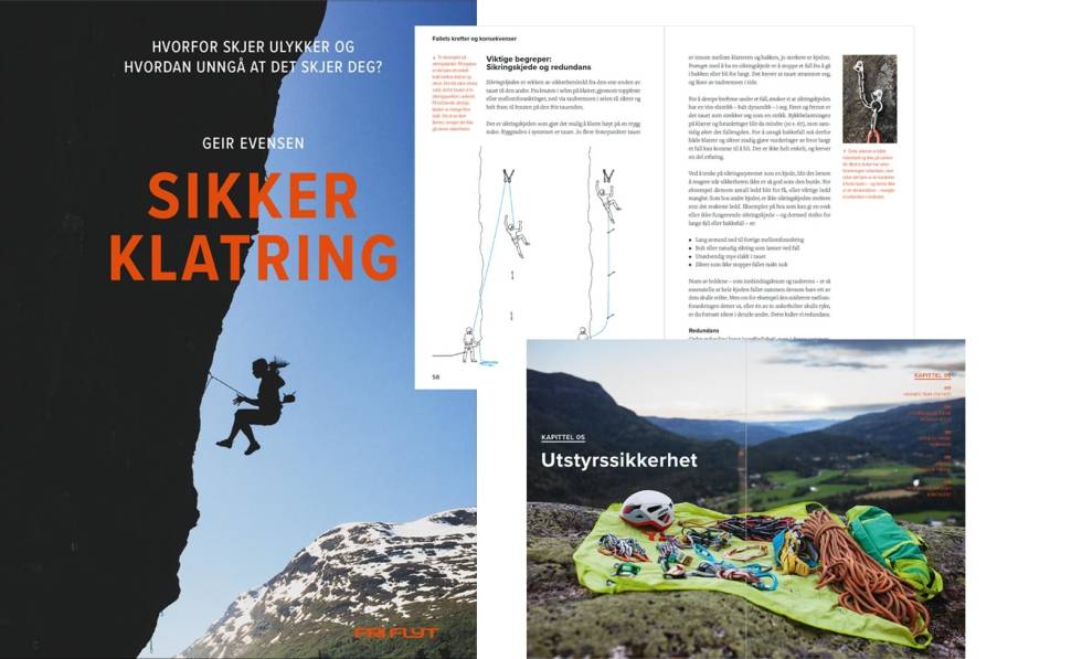 BOKA: Geir Evensen har som mål å få fram de viktigste sikkerhetsaspektene i hver enkelt gren av klatresporten på en pedagigisk måte. Sikker-Klatring