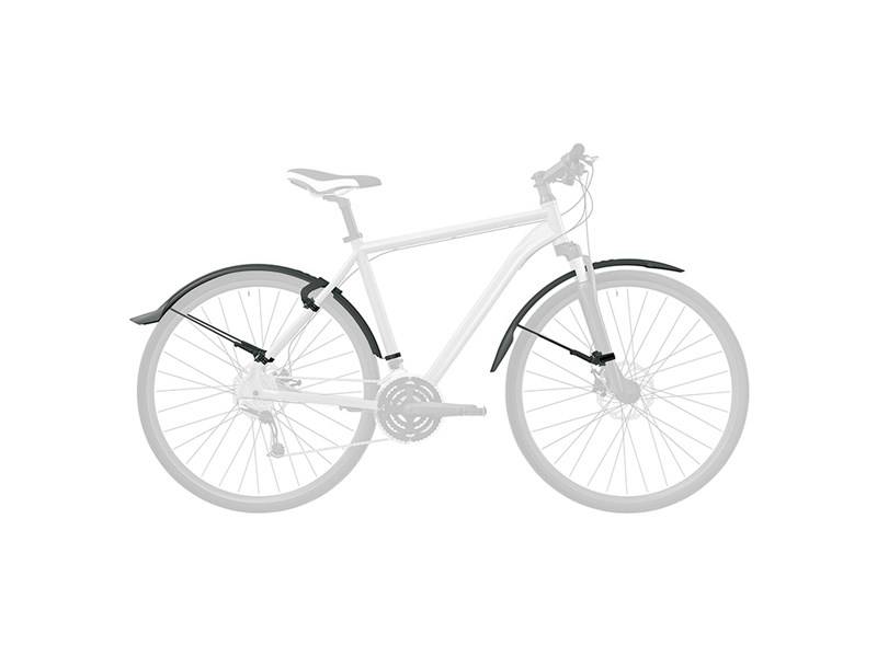 RYGGDEKNING: SKS sine Veloflexx 65-skjermer gir god dekning både foran og bak, men lar seg best montere på en hardtail eller grussykkel. SKS Veloflexx