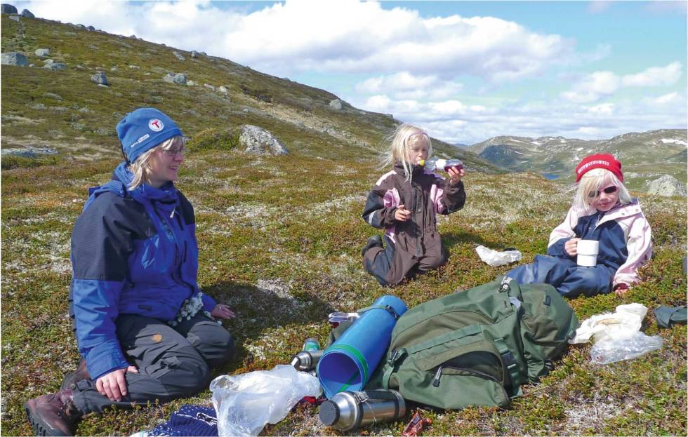 Turen inn til Øyuvsbu er svært barnevennlig og nærmest den perfekte turen å ta de små podene med på. Foto: Jan Petter Hanisch Småturer-fra-Øyuvsbu-Jan-Petter-Hanisch-2