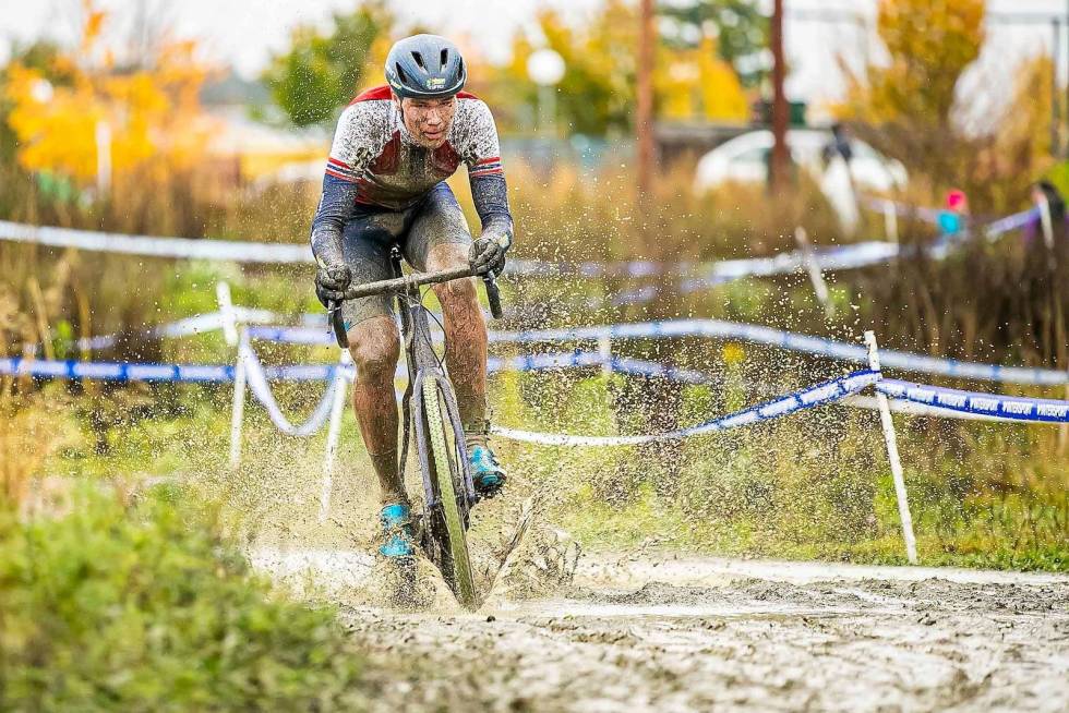 JAGER: Søren Wærenskjold kom i mål som nummer to på Spikkestadkross. Foto: Pål Westgaard Søren Wærenskjold - NC3 CX Spikkestadkross