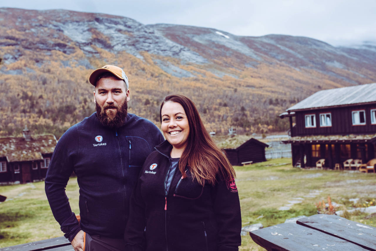 BESTYRERNE: Ove og Silje Lilleengen. Foto: DNT sota sæter