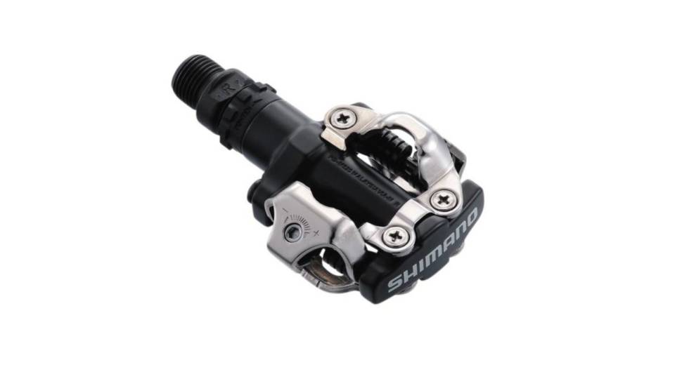 KLIKKPEDALER: Slik kan et par terrengpedaler seg ut. Shimano sine SPD fins i flere ulike prisnivå og er godt likt av de fleste. Klikkpedaler til sykling, shimano spd