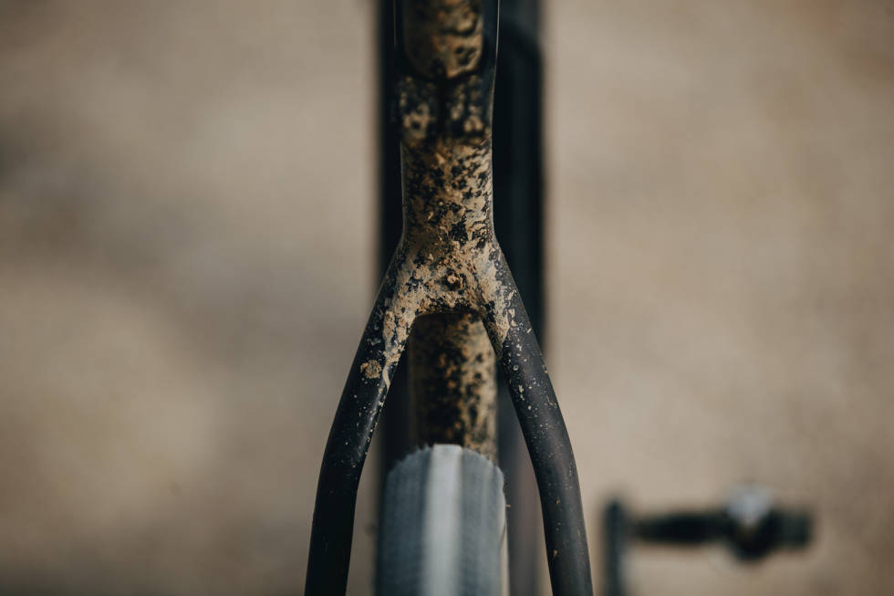 GOD PLASS: Nye Diverge har plass til 47 mm dekk. dekklaring på Specialized Diverge