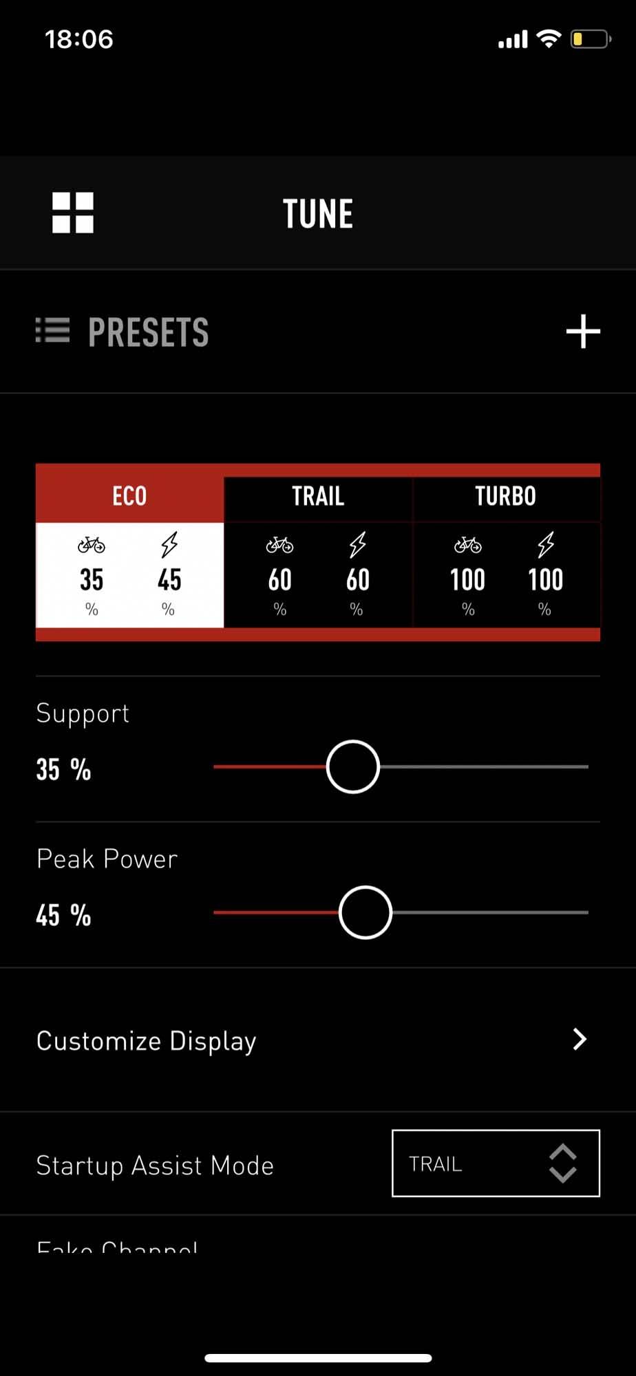 ECO: ECO er det svakeste assistansenivået som motoren kommer med. Men selv dette kan i noen tilfeller oppleves som litt kraftig til stisykling i moderat hastighet. elsykkel specialized mission control app