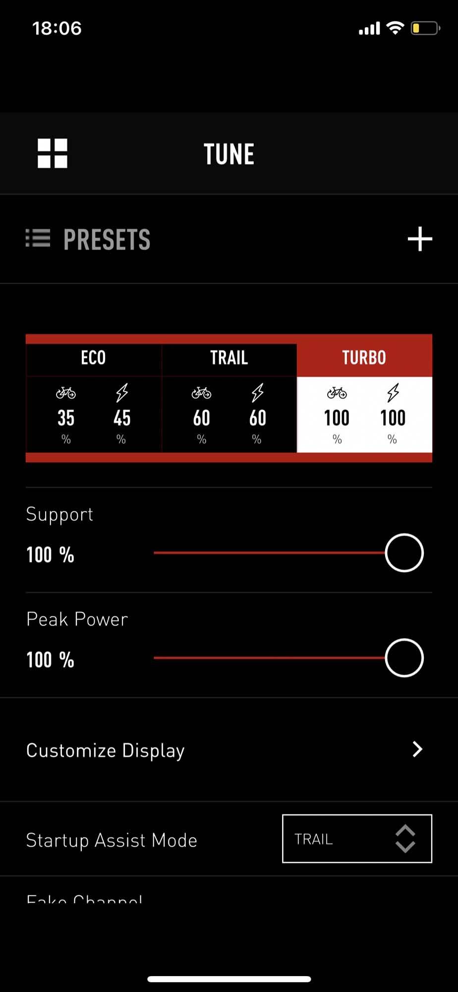 FULL GASS: Turbo er det kraftigste assistansenivået du har på Specialized-motorer. elsykkel specialized mission control app justering motor elektrisk stisykkel