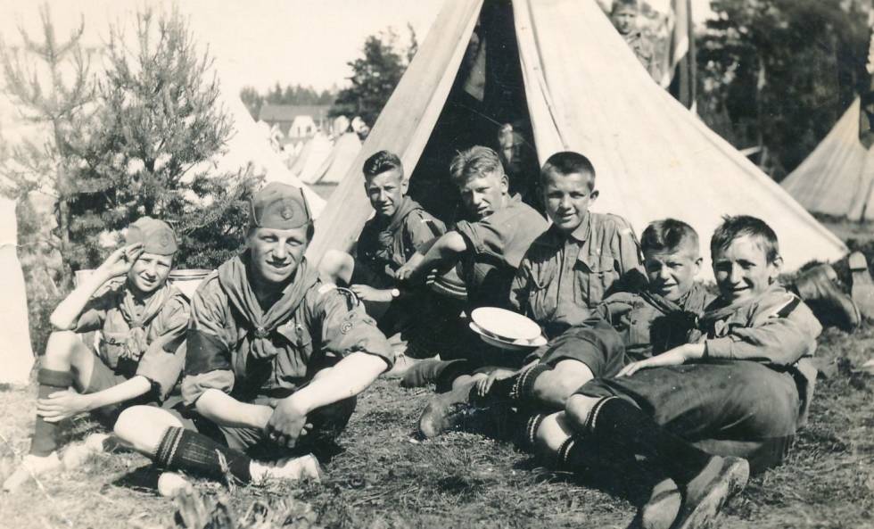 Norske speidere på leir i Hamar i 1924. Foto: Speidermuseet speider leir hamar utemagasinet spedieren guide