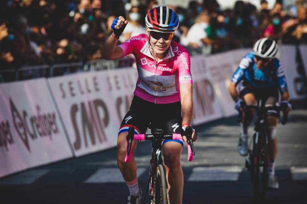 ETAPPERYTTER: Anna van der Breggen vant årets Giro Rosa, etter ni harde etapper. Foto: Cor Vos. anna van der breggen