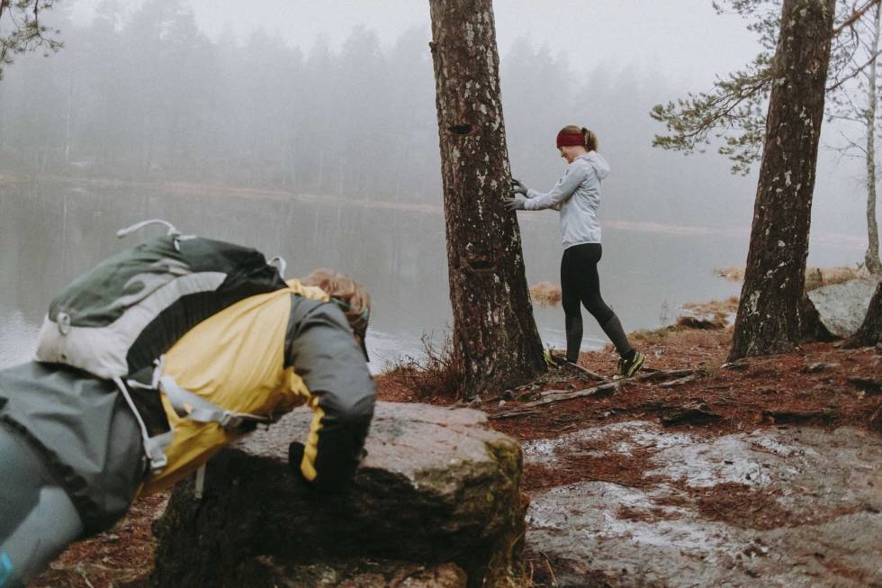 ALLTID ÅPENT: Nordmarka er Oslos største treningssenter. Her er det alltid åpent. Foto: Kristoffer H. Kippernes Løping i skogen
