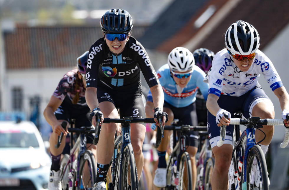 GODT MED: Stine Borgli viste seg fint frem i Dwars door Vlaanderen. Foto: Cor Vos stine borgli dwars door vlaanderen 2021
