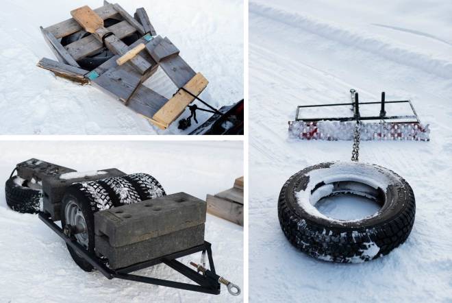 VERKTØYET ER HALVE JOBBEN: Prototyper og ferdige modeller – hver vinter fører til nye erfaringer på preppefronten. stisykling-lillehammer-tips