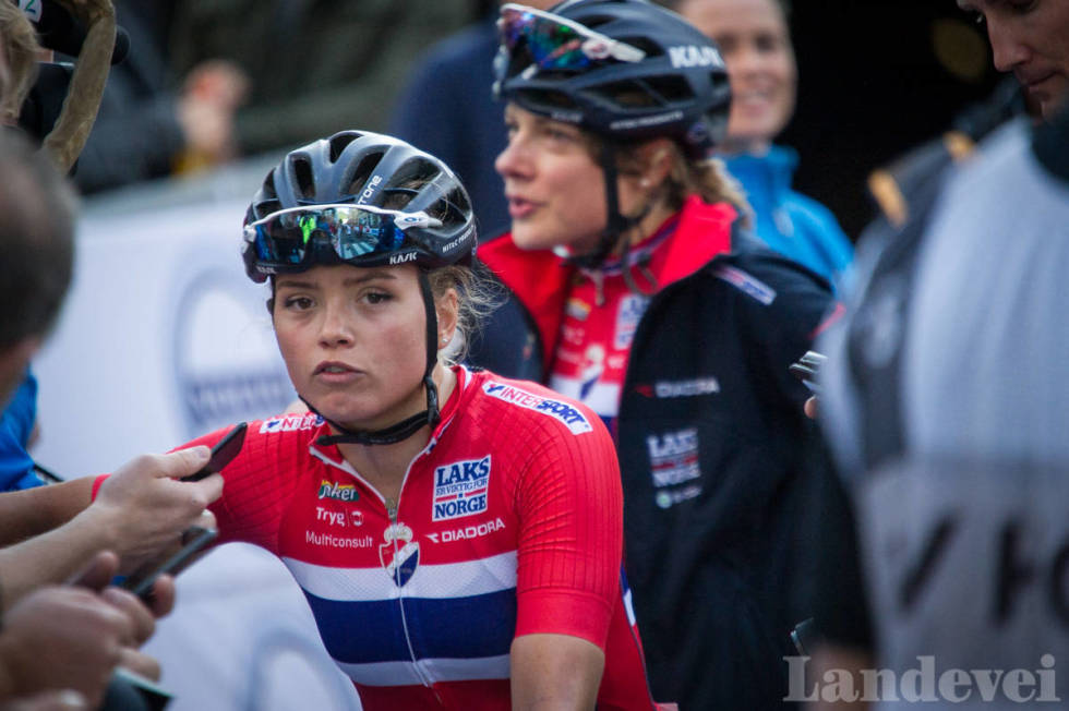 LITE U23: Susanne Andersen fikk omtrent ikke kjørt noen ritt som u23-rytter. Foto: Henrik Alpers susanne andersen, vm i flandern