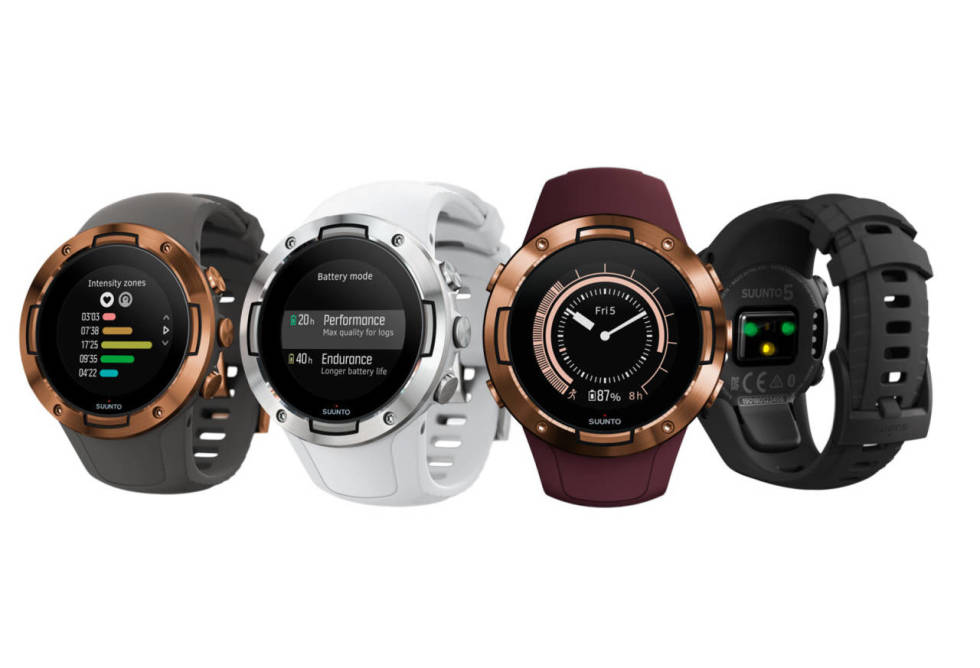 METALL: Suunto 5 har robust metallring rundt skjermen og kommer i flere farger. Suunto 5