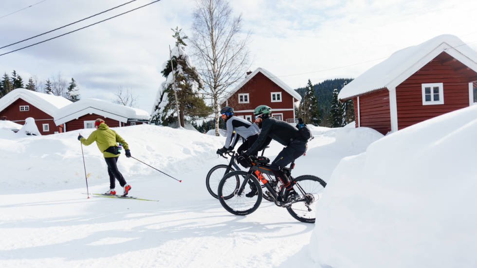 MER KAFFE: Bjørnholt er et av mange serveringssteder i Nordmarka, og ligger langs Ring 4/5. sykkel nordmarka vinter