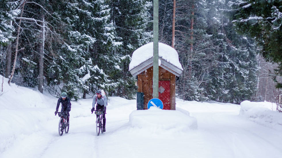 ROYAL: Dronningens klatring, fra Sundvollen til Kleivstua. sykkel nordmarka vinter