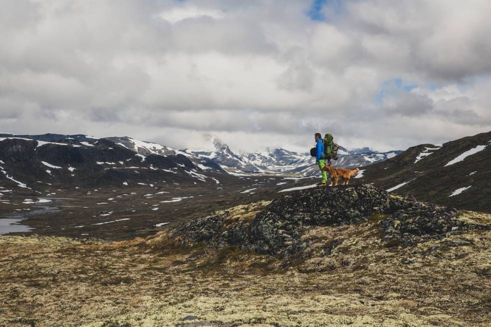 TELTTUR I JOTUNHEIMEN: Det kryr ikke av folk i fjellet overalt. Foto: Line Hårklau telttur i jotunheien