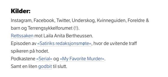 KILDEHENVISNING: Terrengsykkelforumet er brukt i researcharbeidet med saken hos NRK. Foto: Skjermdump terrengsykkelforumet laila bertheussen