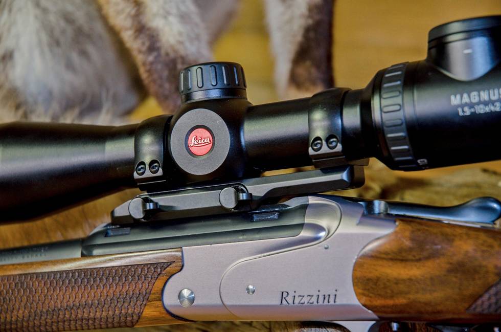 Allsidig: Rizzini RK1 har spor for både Blasermontasje og vanlig 11 mm skinne. Test-av-fjellbørser-Kipplaufer-4