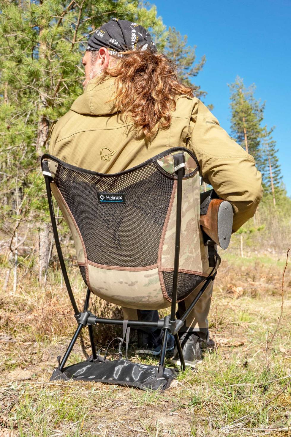 Komfortkonge: Chair One gir tilstrekkelig høyde og riktig sittevinkel, slik at den kan fungere godt som jaktstol. Test-av-Helinox-Chair-One-2