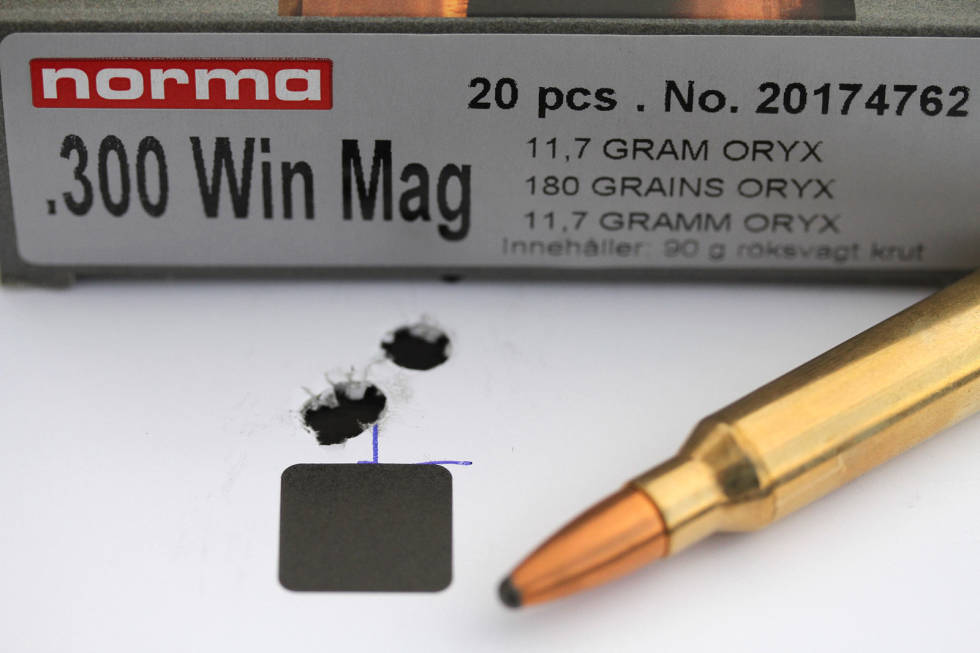 Veldig bra: Schultz & Larsen-børsa var veldig glad i Norma 180 Oryx, der vi var helt nede i 13 mm-samlinger. Test-av-magnumpatroner-8