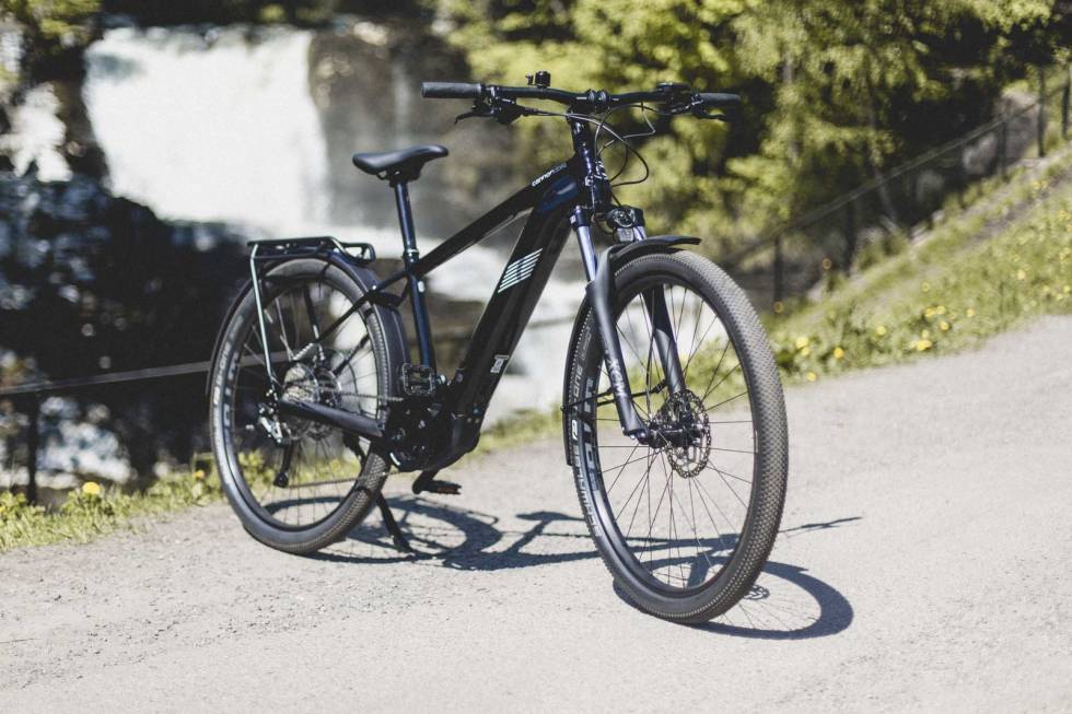 TURSYKKEL: Cannondale Tesoro Neo X3 egner seg godt til lengre sykkelturer. Foto: Kristoffer H. Kippernes test cannondale elsykkel 2021 tesoro neo x3