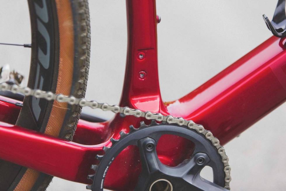 PLASS TIL GIR: Du kan bestille Fara Gravel-R med frontgir og dobbelkrank hvis du ønsker det. Foto: Kristoffer H. Kippernes Fara Gravel-R