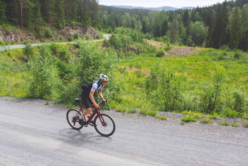 ALLSIDIG: Faras grussykkel kan brukes med både 650b-hjul og 700c-hjul. Den kan også brukes med 2-delt krank. Foto: Kristoffer H. Kippernes Fara Gravel-R
