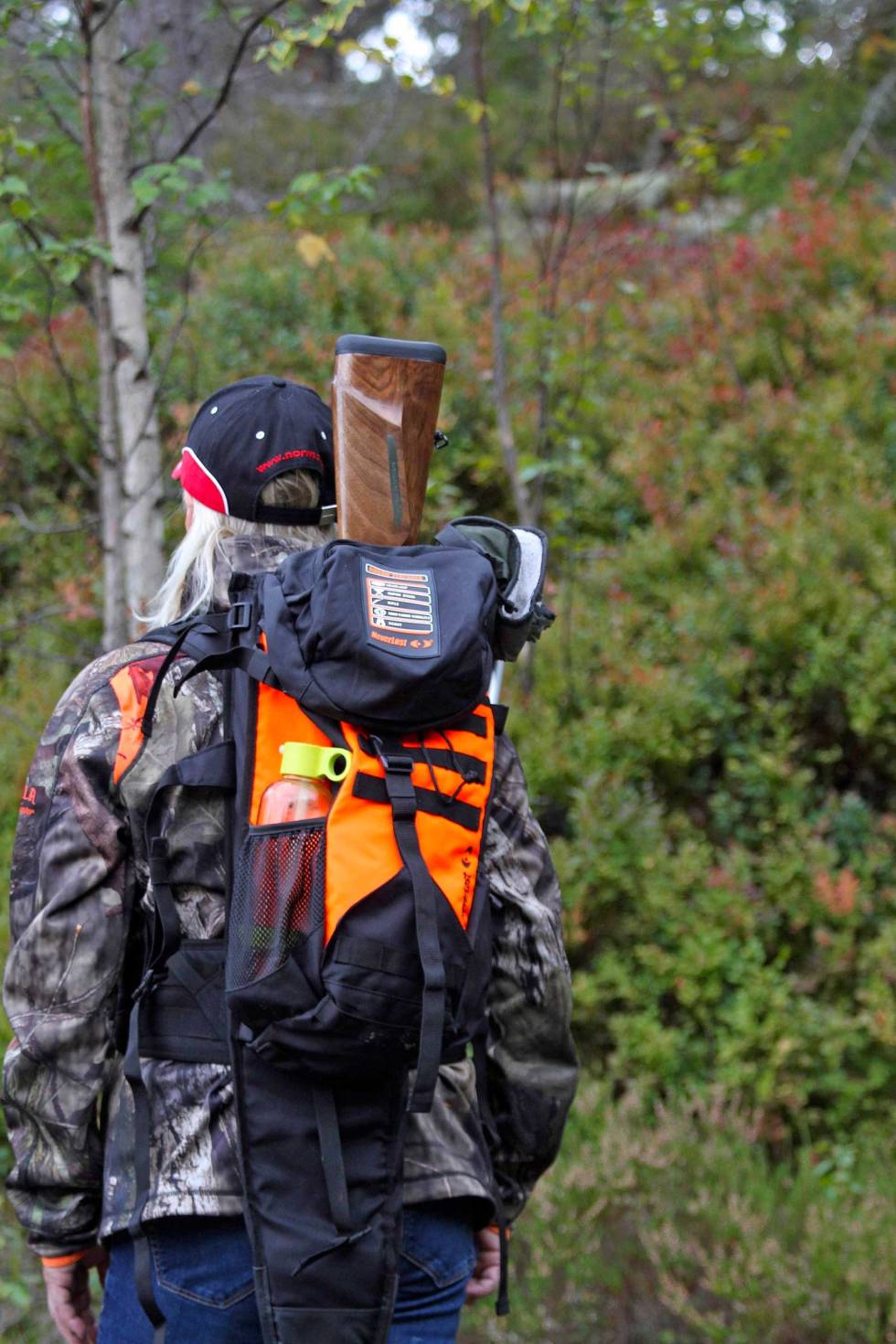 Smal sak: Sekken er smal, noe som gjør at den ikke hindrer deg gjennom skog og kratt. Test-Neverlost-ryggsekk-4