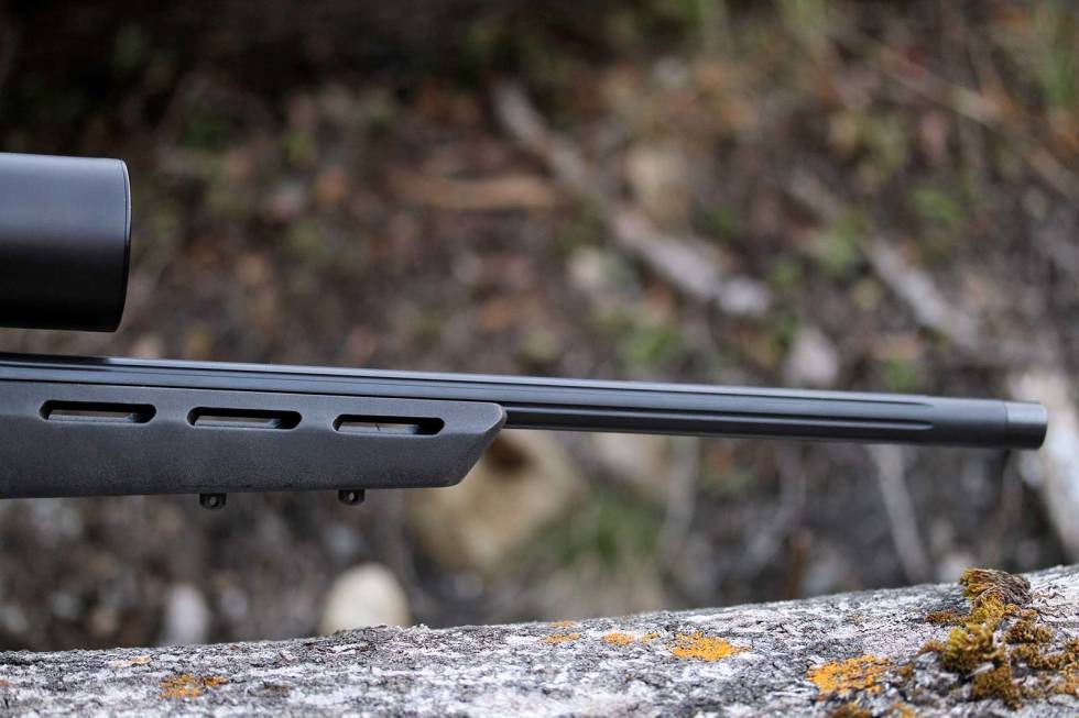 Flutet: Løpet på Sauer Pantera er flutet, og forskjeftet har lufteskinner. Test-Sauer-100-Pantera-3