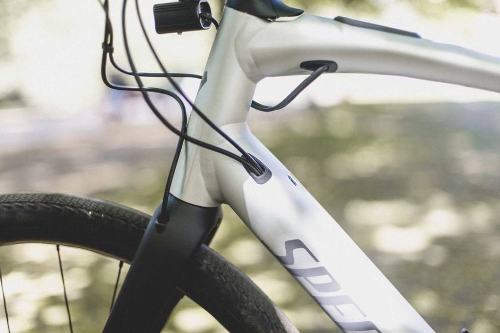 INN HER: Varierføringen på Specialized Vado Sl 5.0 er pent gjort. Foto: Kristoffer H. Kippernes. test specialized vado sl elsykkel 2021