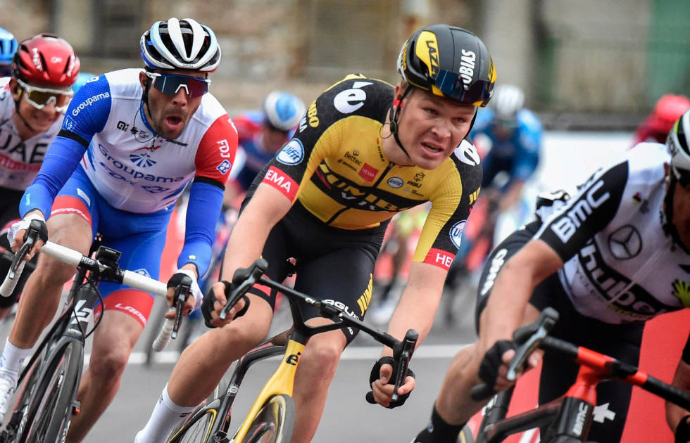 IMPONERTE: Tobias Foss var blant de beste på en tøff tempoetappe i Baskerland rundt. Foto: Cor Vos tobias foss tirreno adriatico baskerland rundt